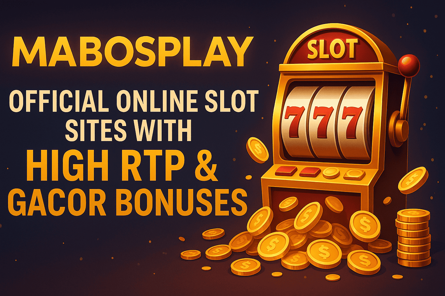 Official Online Slot Sites with High RTP & Gacor Bonuses from Mabosplay