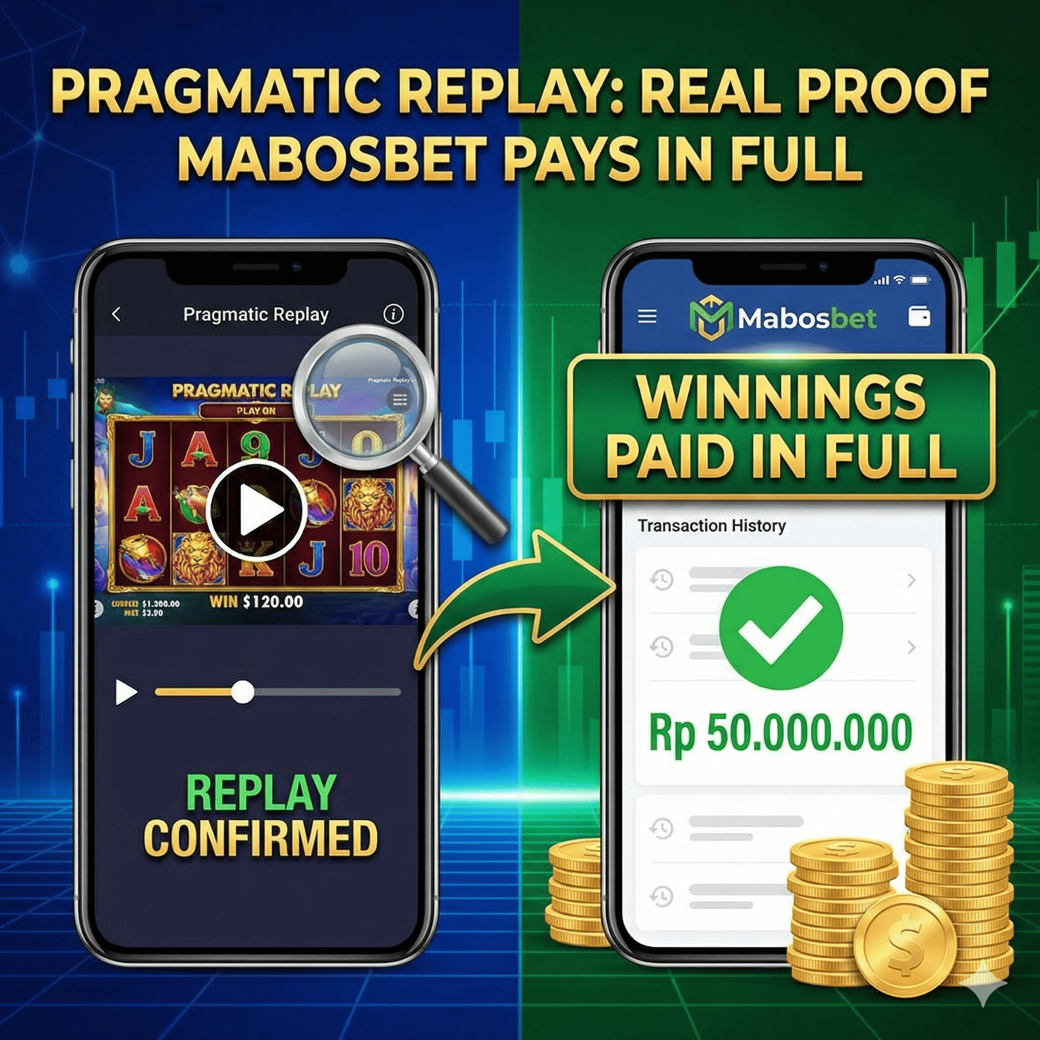 Pragmatic Play Replay Feature as Real Proof That Mabosbet Members' Winnings Are Paid in Full